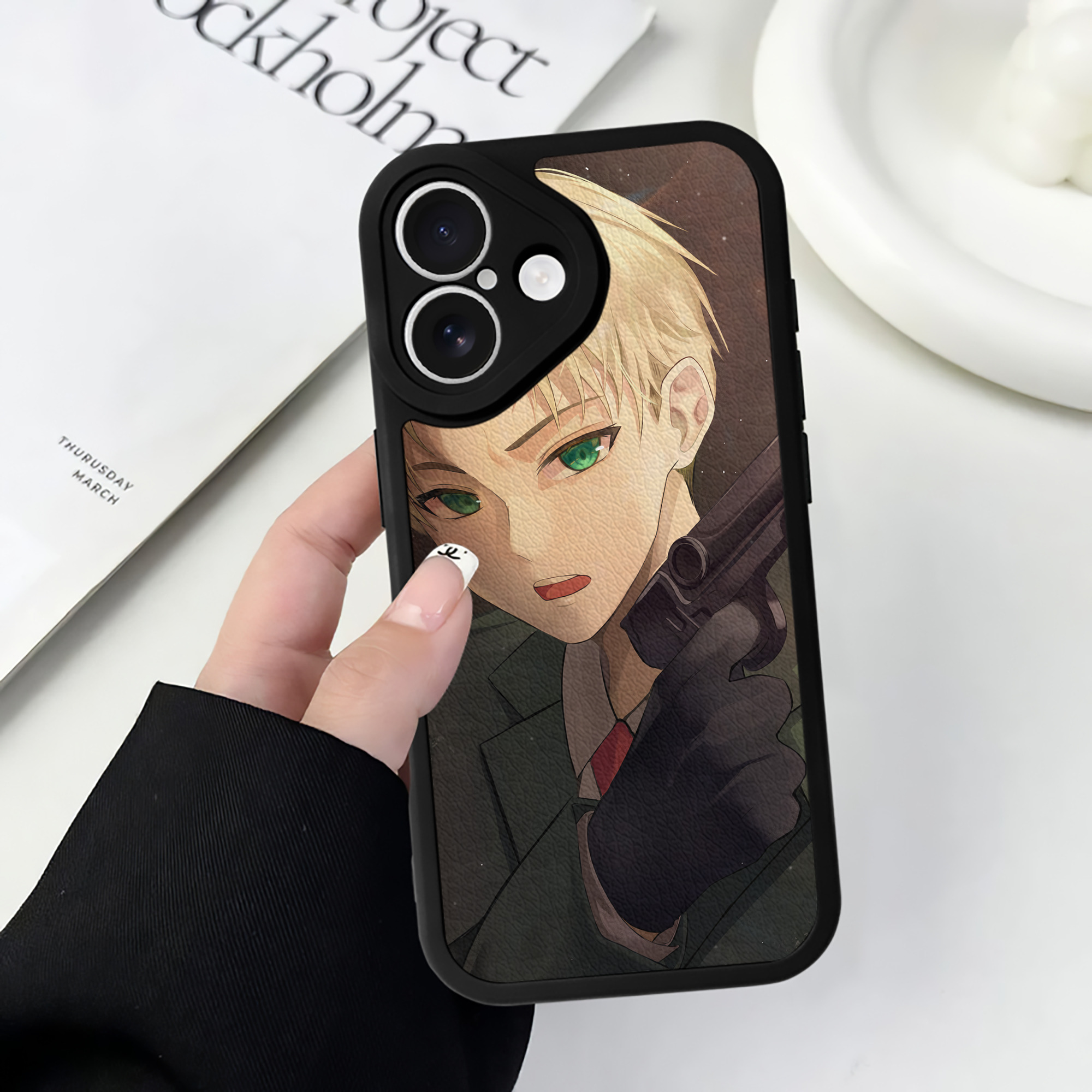 （画像用） SPY×FAMILY间谍家家酒 【iPhone 16シリーズ対応】シリコンスマホケース（レザー調） 材質：シリコン